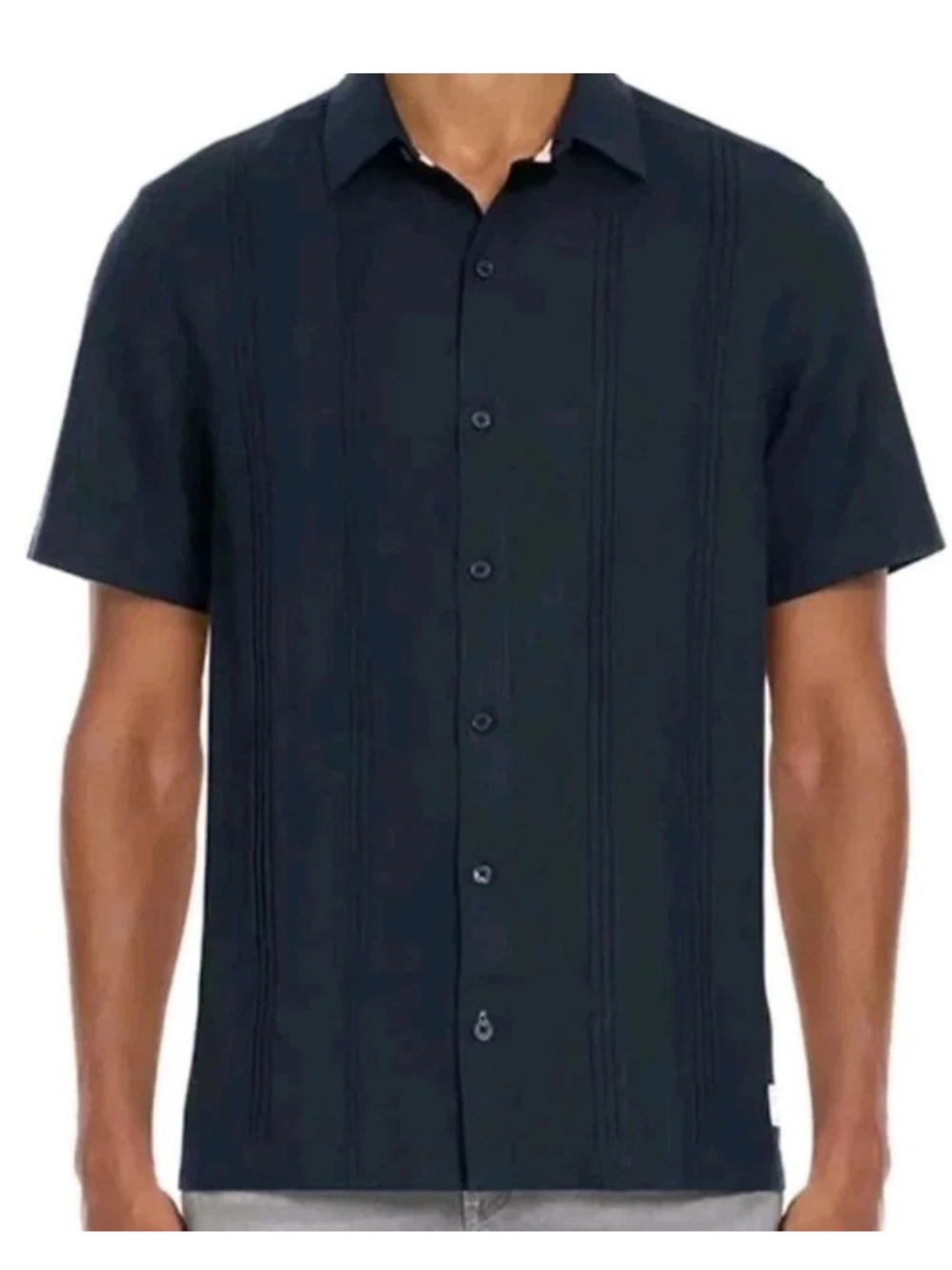 SCOTCH & SODA Men’s Linen Blend Relaxed Fit Bowling Shirt Size Large